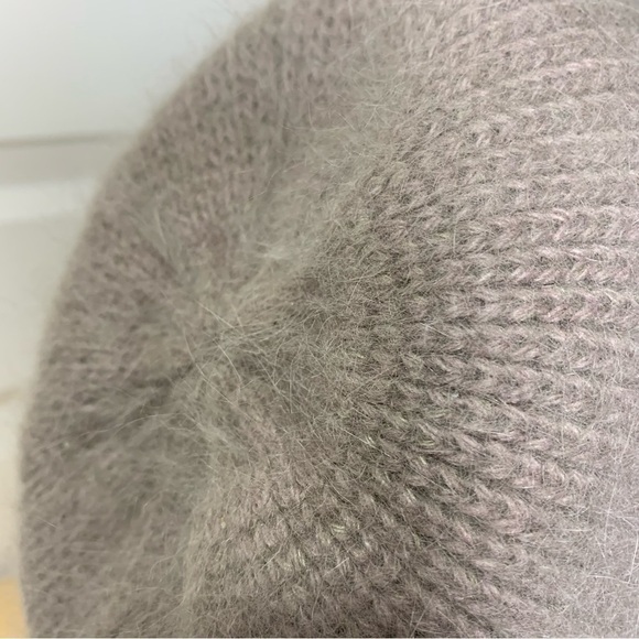 pins & Needles Tan Soft Minimalist Angora Wool Blend Fedora Knit Bucket Hat - Picture 12 of 13